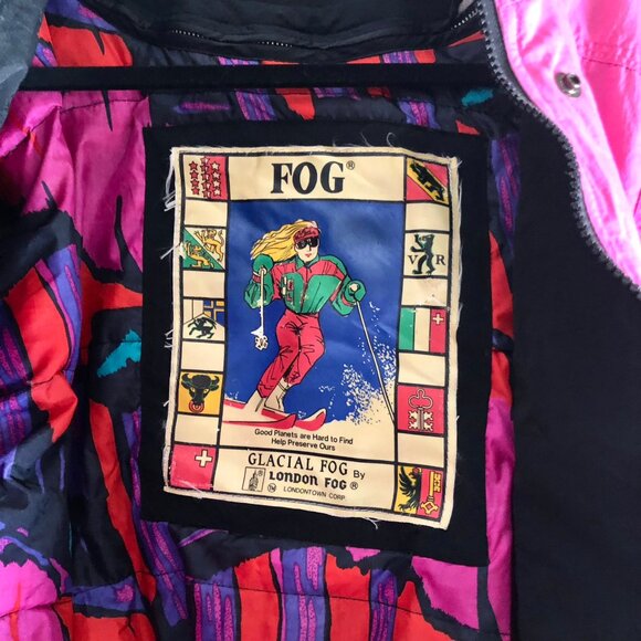 Vintage Pink Insulated Ski Coat Women's Petite - Picture 11 of 14